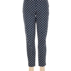 H&M Navy and White Patterned Cropped Pants